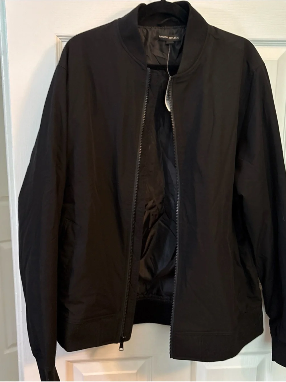Banana Republic Men’s Black Bomber Jacket
